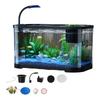Small Aquarium Starter Kit Small Betta Fish Tank Clear Silent Aquarium Decorative Desktop Fish Tank for Betta Terrapin Frog