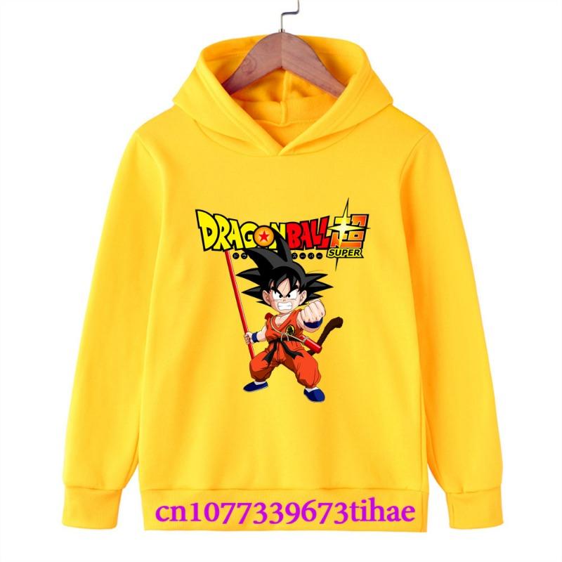 Dragon Ball Spring And Autumn Children Boys And Girls With Hoodies Sweaters Jackets Cartoons  Children's Clothes Baby Clothes