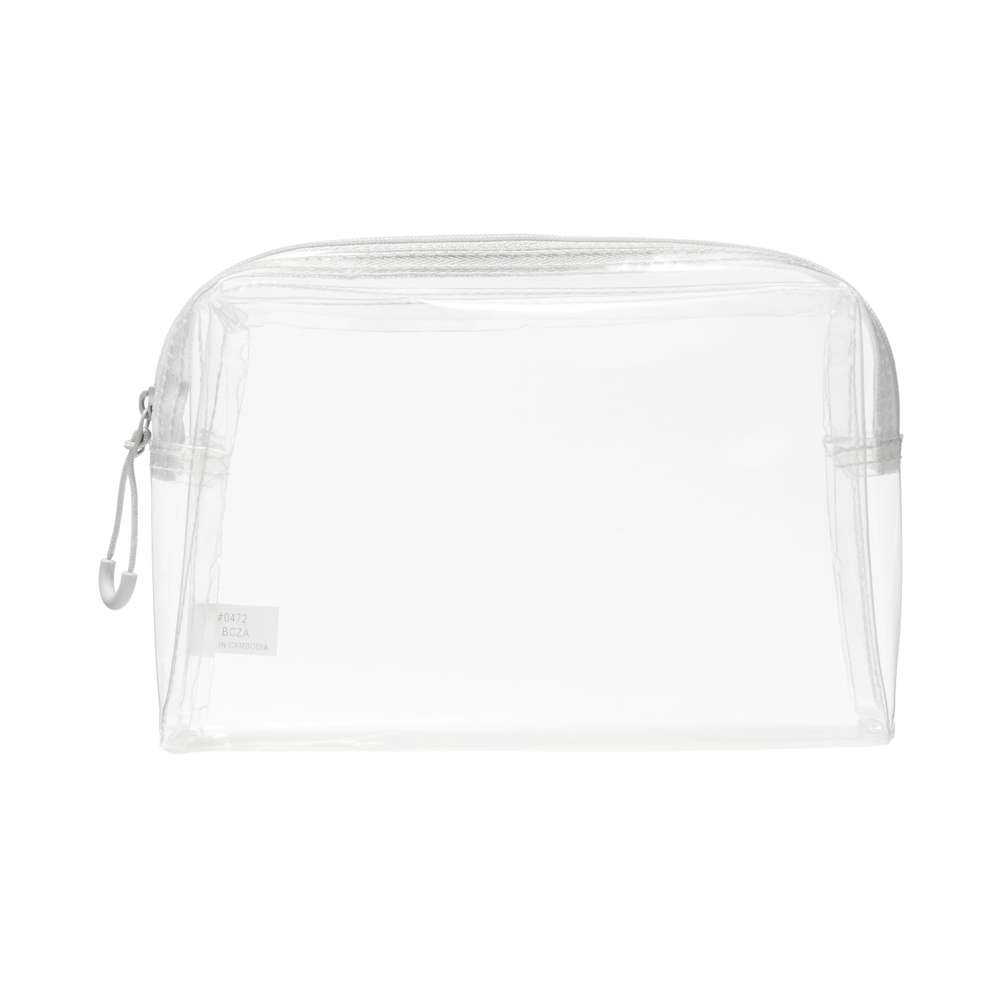 MUJI TPU Clear with 12 x x 4 OHG75A3S Case, Clear, Gusset, Approx. 18.5 cm,