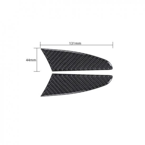 2Pcs Carbon Fiber Door Handle Bowl Cover Trim For Porsche 718 Boxster Cayman