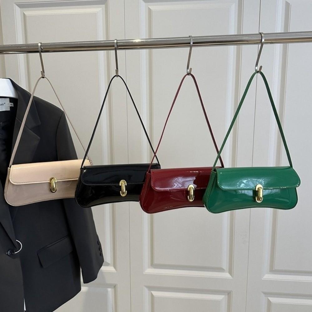 PU Vintage Underarm Bag Flap Decor Handbag New Tote Bag  Party