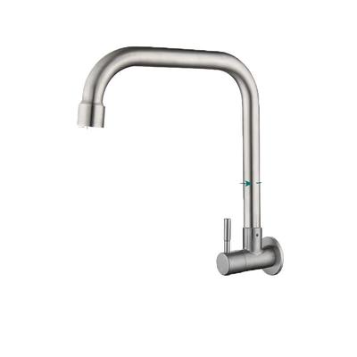 304 Stainless Steel Wall-Mounted Kitchen Faucet