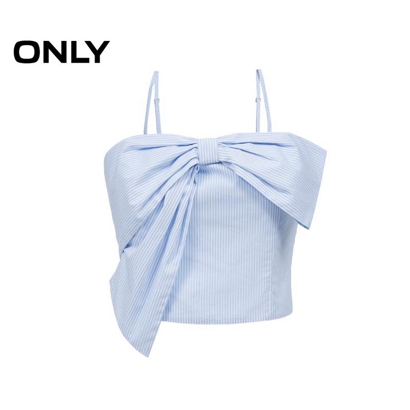 ONLY Women's Striped Bow Camisole Blouse