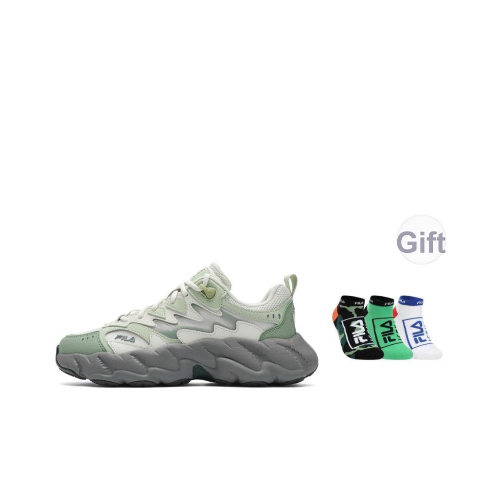 New FILA Fern 2 Fern Sneakers 2.0 Abrasion Resistant, Breathable, Lightweight Low Top Casual Shoes Women's White Green F12W531101FVA