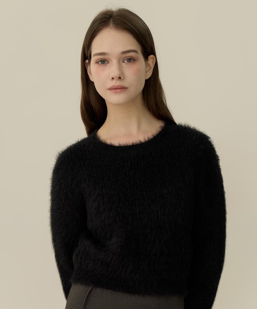 ELLIOTI Fur Crewneck Sweater_2Color