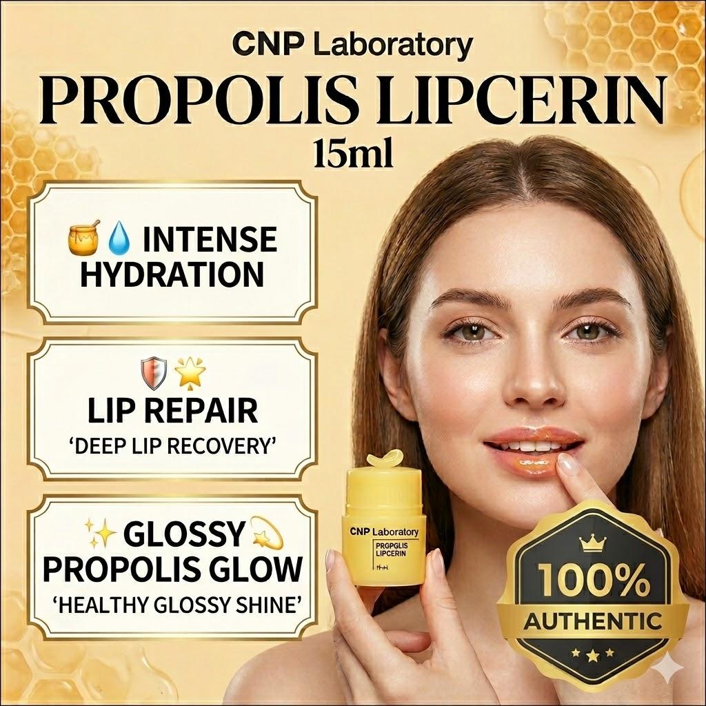 

[CNP Laboratory] Propolis Lipcerin 15ml - 12-Hour Intensive Lip Care, Honey Glow Lip Mask & Balm, Dead Skin Cell Care, K-Beauty 15ml x 1EA