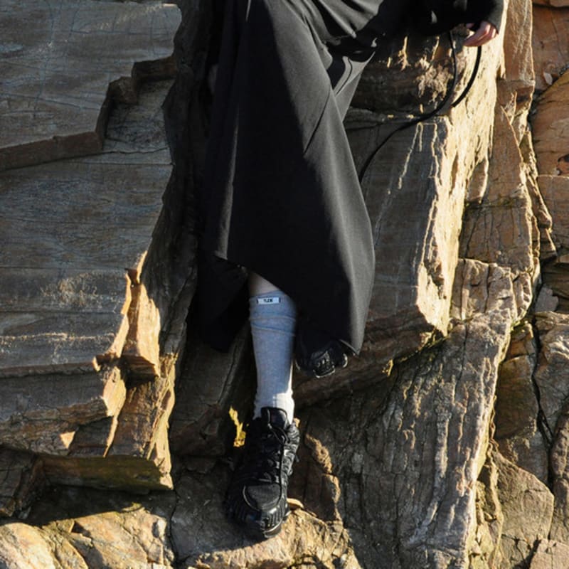 TUDE LOGO SOCKS GREY