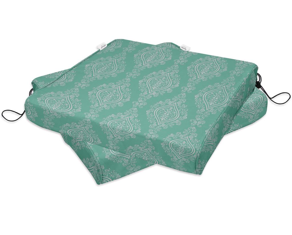 Vargottam Perfect Outdoor Indoor Square Corner Seat Cushions Water-Resistant Lounge Chair 18.5" X 16" Home Office Patio Furniture