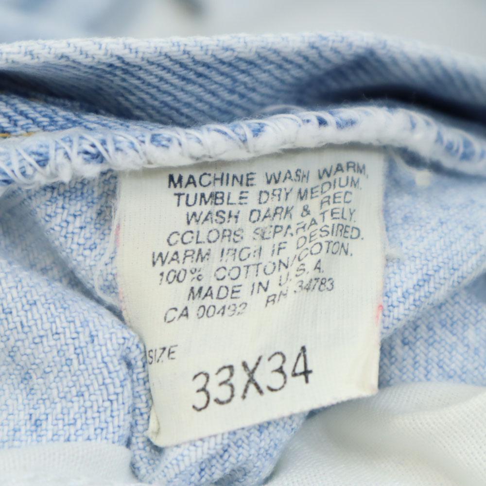 Lee 90er Jahre Made in USA Alte Jeans W33 eisblaue Jeans Herren Gebraucht