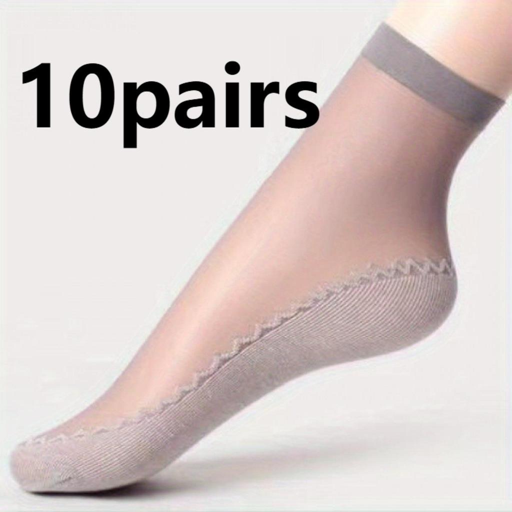 Ice Breathable Socks - Pantyhose, Women's Socks, Spring/Summer/Autumn, Sweat Absorbing and Anti Slip Bottom, Anti Hook Silk Medium Thin Version