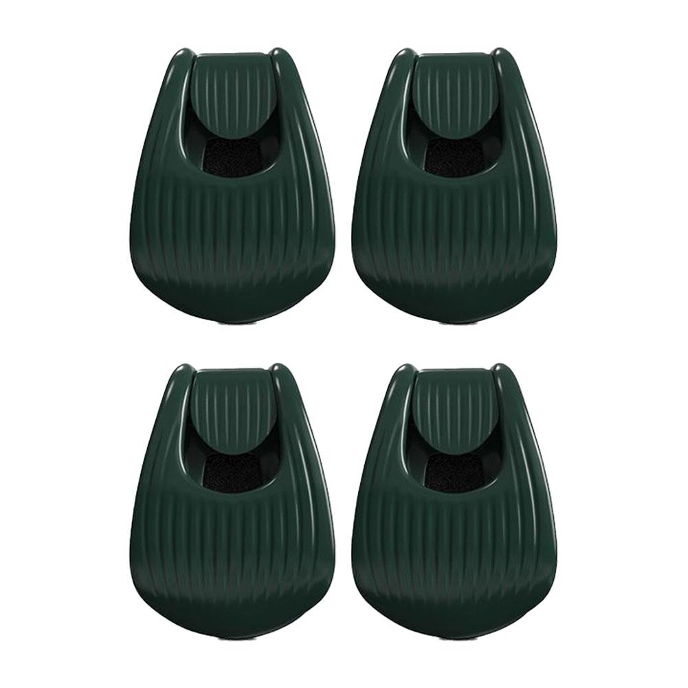 4PCS Fishing Rod Holder - Portable Takedown Fishing Rod Clips for Ground/Car/Wall/Beach, Auto Fixed Fish Poles Holders Strap