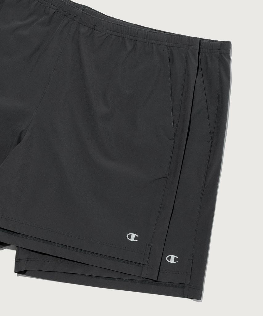 CHAMPION C-Logo Woven 5-Inch Shorts Charcoal