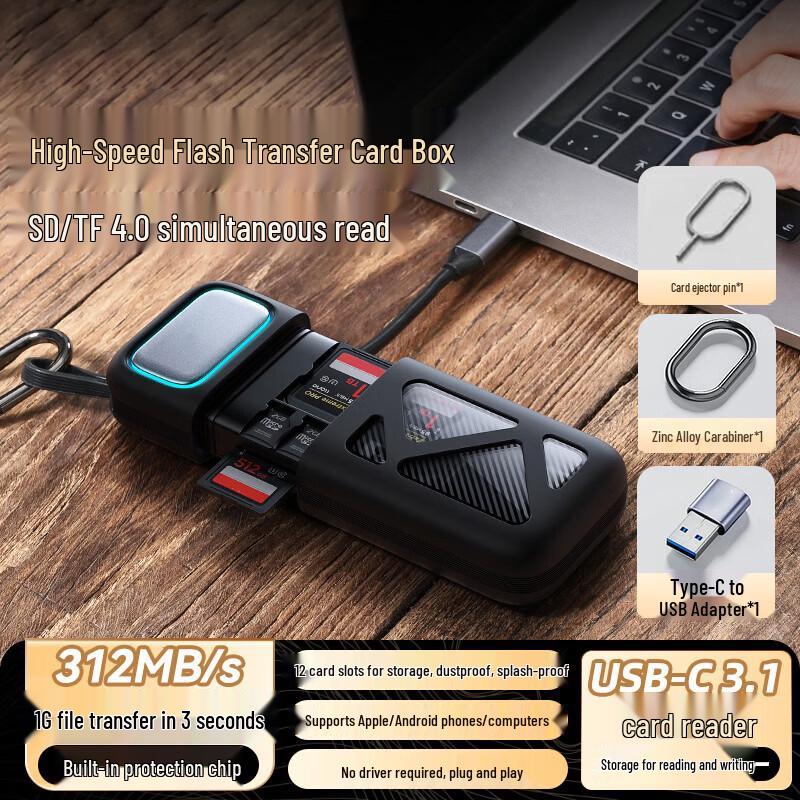 High-Speed USB/Type-C Multi-function SD/TF Card Reader (CN version)