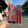 For Honda Reflective Motorcycle Stickers, 20x30cm,30c40cm,Waterproof Wear-resistant Vinyl Decals for Helmet Toolbox Bike Body