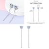 Sparkling Blue Zircon Hoop Earrings Pave U Shape Star Devil Eyes Circle S925 Drop Earring Fit Original Party Jewelry