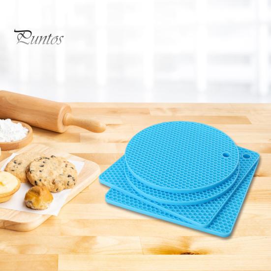 Silicone Trivet Mats for Hot Dishes Heat Resistant Pot Holder for Potholders Drying Jar Opener Spoon Holder Coaster Multipurpose Kitchen Placemats