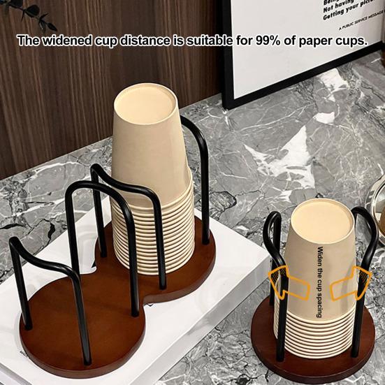 Disposable Cup Holder Single/Double Cup Rack Strong Load-bearing Cup Holder Home Office Restaurant Decor