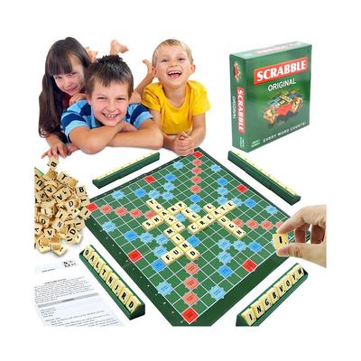 Scrabble Gra Planszowa Gra Puzzle Literowe Zabawka Edukacyjna Rodzinna Dzieci Impreza Dorosły