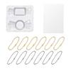 Silicone Resin Casting Molds Epoxy Quicksand Molds Resin Shaker Mold for Keychain Charm Jewelry Making Pendant Molds
