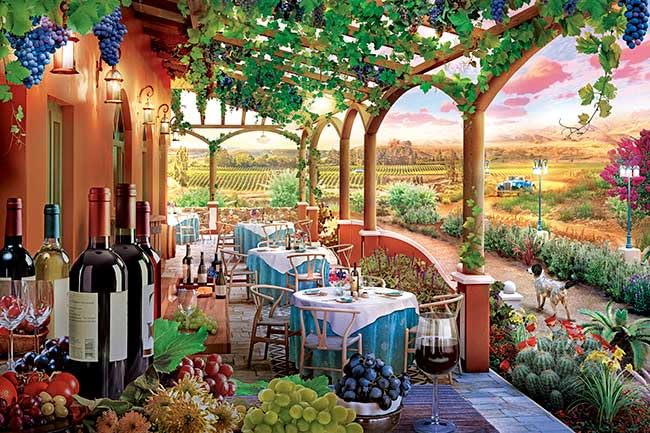 

1000-881 Winery at Sunset, 1000-piece (75 x 50 cm) Jigsaw Puzzle by Angelo Bonito, Made in Japan, APPLEONE