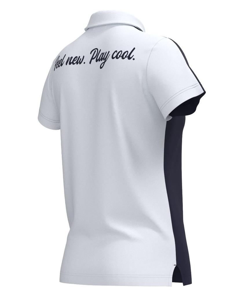 Short Sleeve Polo Shirt Moisture Quick UV Golf M [Pin Apparel] Women's (Cool Core Wicking, Drying, Protection) / / 622-4260810 120_Navy