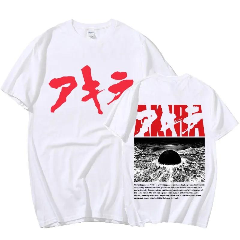 90s Anime Akira Graphic T-shirts Vintage Unisexga Kaneda Shotaro T-shirt Unisex's Fashion Harajuku Gothic Oversized T Shirt Streetwear