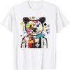 Lebendiges Bären Graffiti Urban Street Style T-Shirt