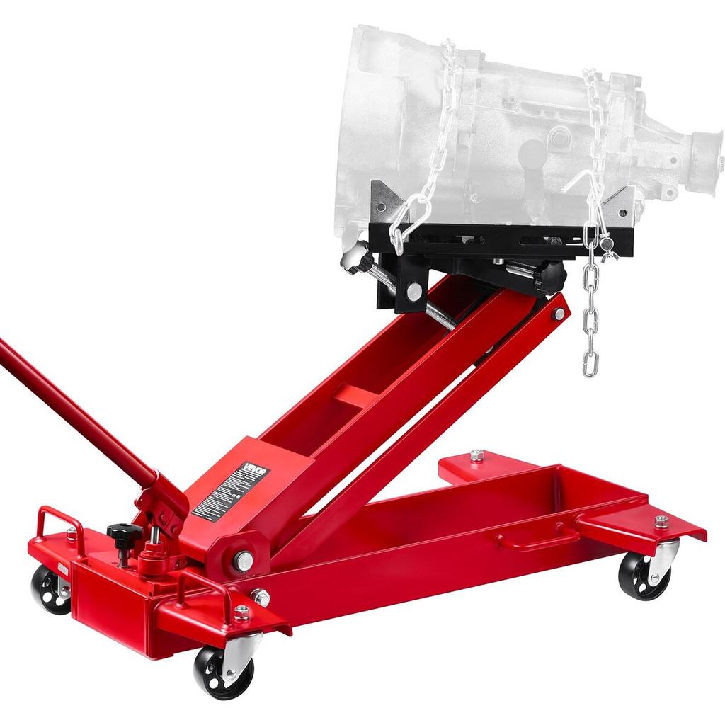 Low Profile Floor Jack, 2200 lbs / 1 Ton Lifting Capacity Telescoping Transmission Floor Jack, 18.5-70 in Lifting Height, Flexible 360° Swivel wheels,