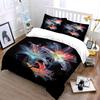 Glowing lilies on black. Bedding sets Duvet cover sets Duvet covers Pillowcases(1*Duvet Cover 2*Pillowcases without duvet insert)