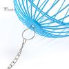 Hanging Chicken Feeder Hamster Rabbit Treat Ball Vegetable String Ball Poultry Fruit Holder with Adjustable Height Stainless Steel Chain Easy