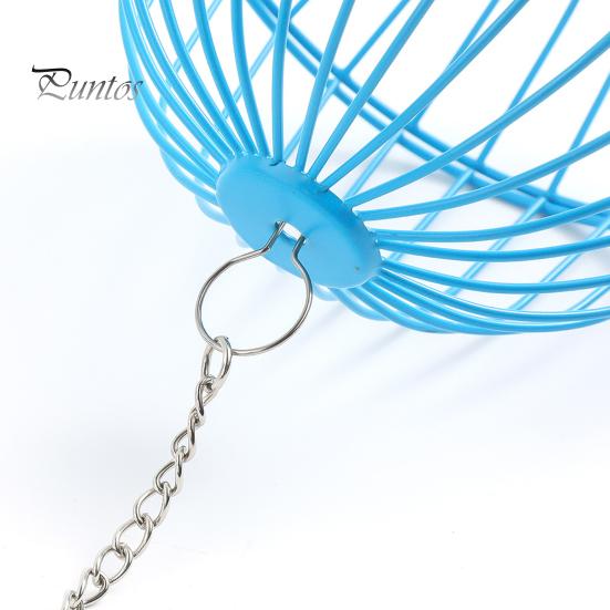 Hanging Chicken Feeder Hamster Rabbit Treat Ball Vegetable String Ball Poultry Fruit Holder with Adjustable Height Stainless Steel Chain Easy