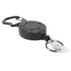 Retractable Keychain Heavy Duty 80cm Stainless Steel Wire Magnetic Retractable ID Badge Holder