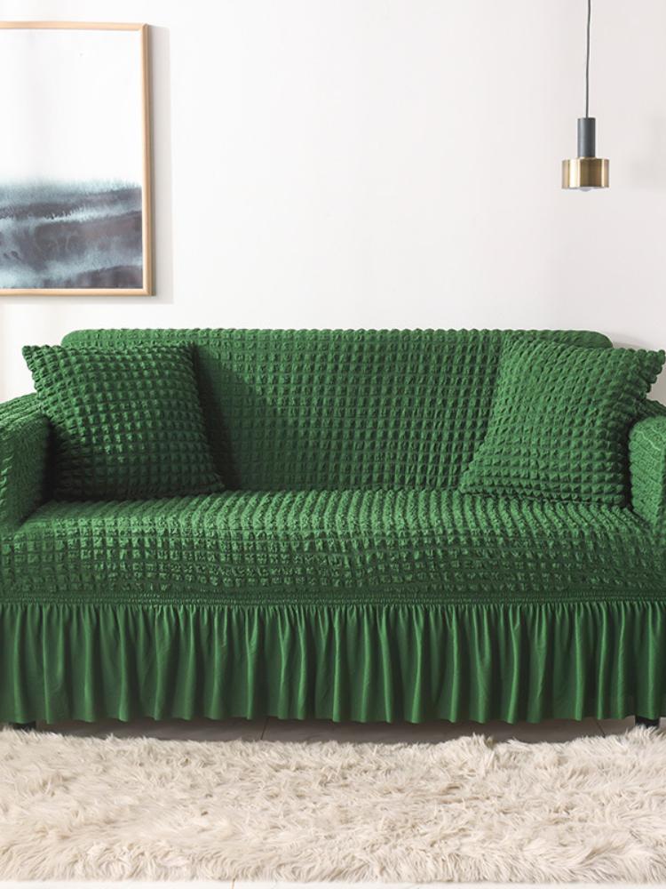 1/2/3/4 Flugsitz Seersucker Wohnzimmer Sofabezug elastischer Sofabezug elastisch einfarbig Dicke elastischer Sofabezug