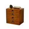 Wooden computer heightening rack office desktop storage organizing cabinet wooden box drawer cosmetic storage box wooden box