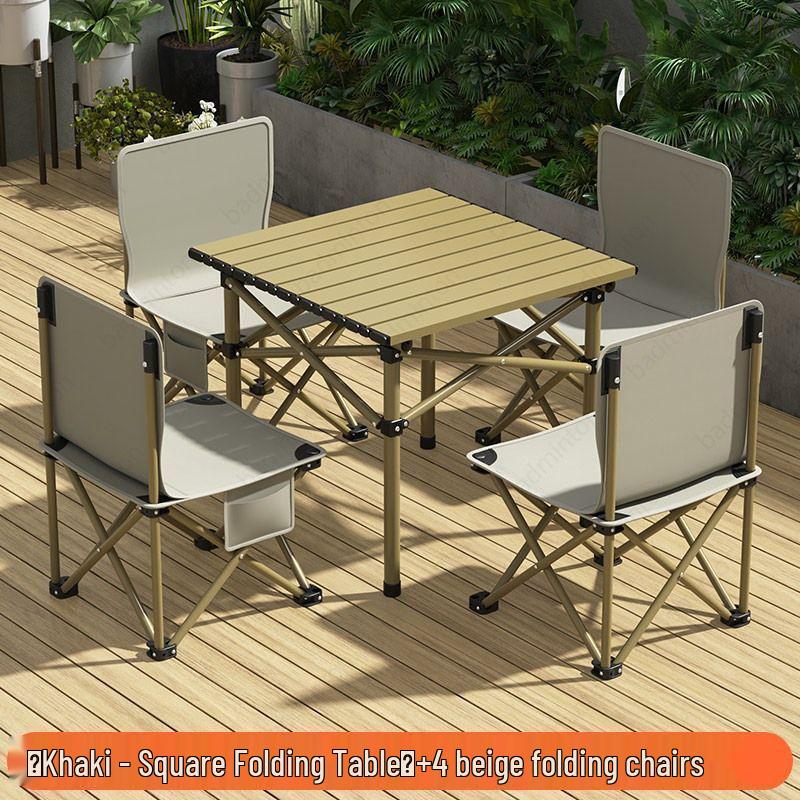 Portable Folding Outdoor Picnic and Camping Table & Chair Set