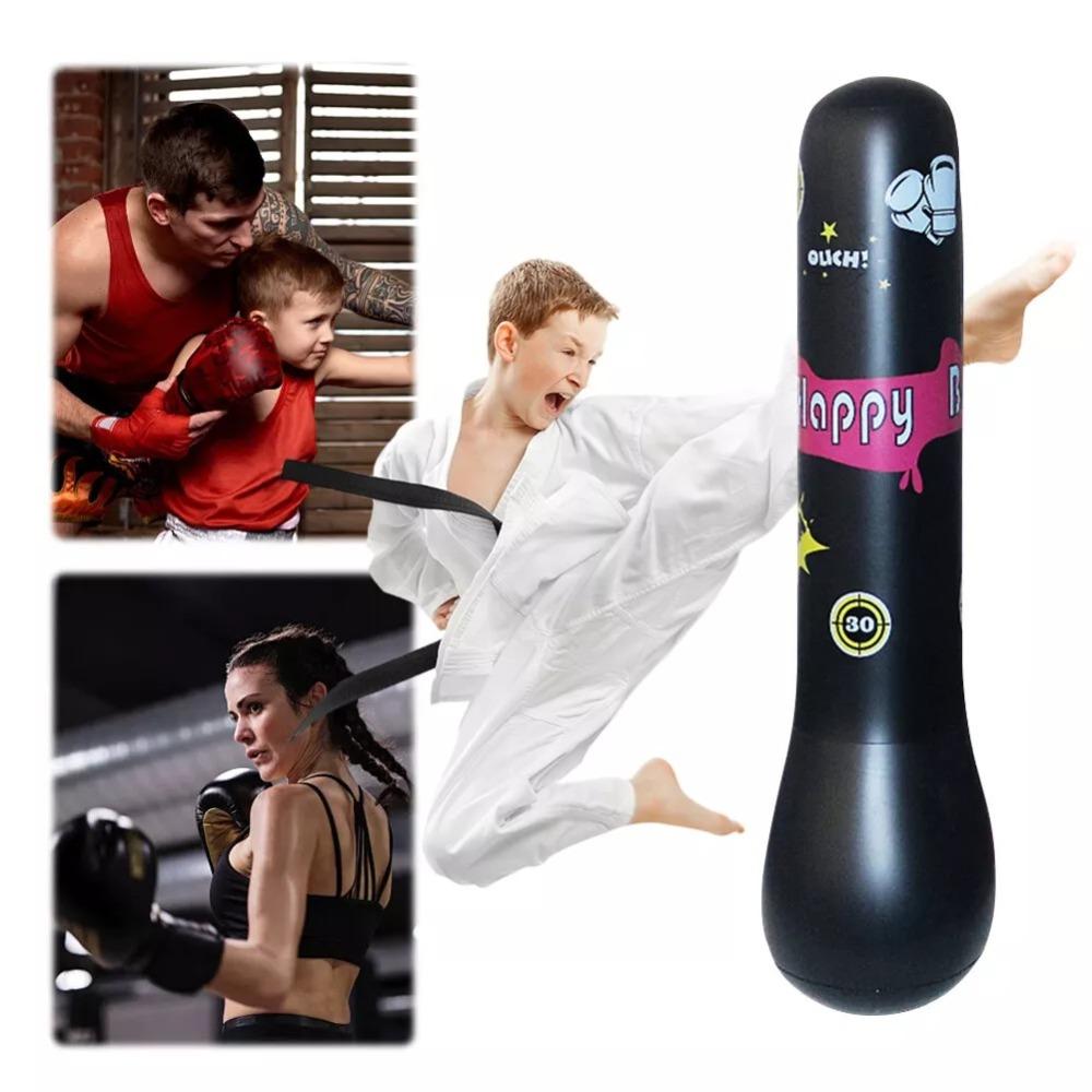 Thickened Bounce-Back Punch Bag Tumbler Design Kids Stress Relief Toy  Indoor/Outdoor Play