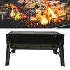 Foldable Barbecue Grill High Temperature Resistant Outdoor BBQ Charcoal Oven for Camping Small Size