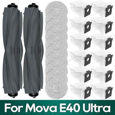 Compatibile per Accessori Mova E40 Ultra Spazzola Principale Filtro Sacchetto per la Polvere Panno Mop Kit di Parti di Ricambio