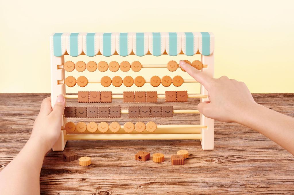 Manabiscuits: A 50-bead Abacus for Learning Through Play. (Educational Toy, Number Learning Toy)