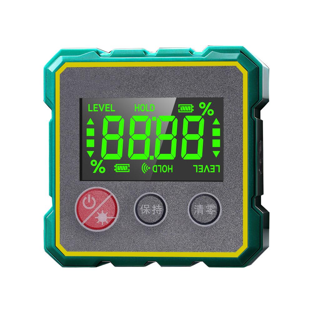 Magnetic Digital Angle Finder with Electronic Laser Gauge Ruler 360° LCD Electronic Protractor Mini Inclinometer Measuring Tool