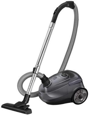 MPM MOD-52 Bagged Vacuum Cleaner, 850 W, Large-Capacity Bag, Quiet Operation, Grey-Black