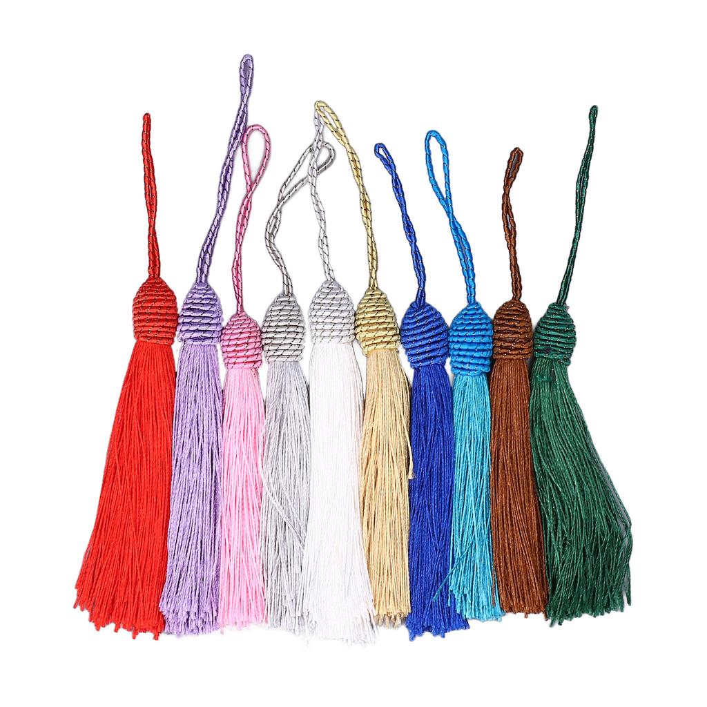 50Pcs Bookmark Tassels Bright Rich Colors Premium Polyester Durable Wide Application Mini Tassels