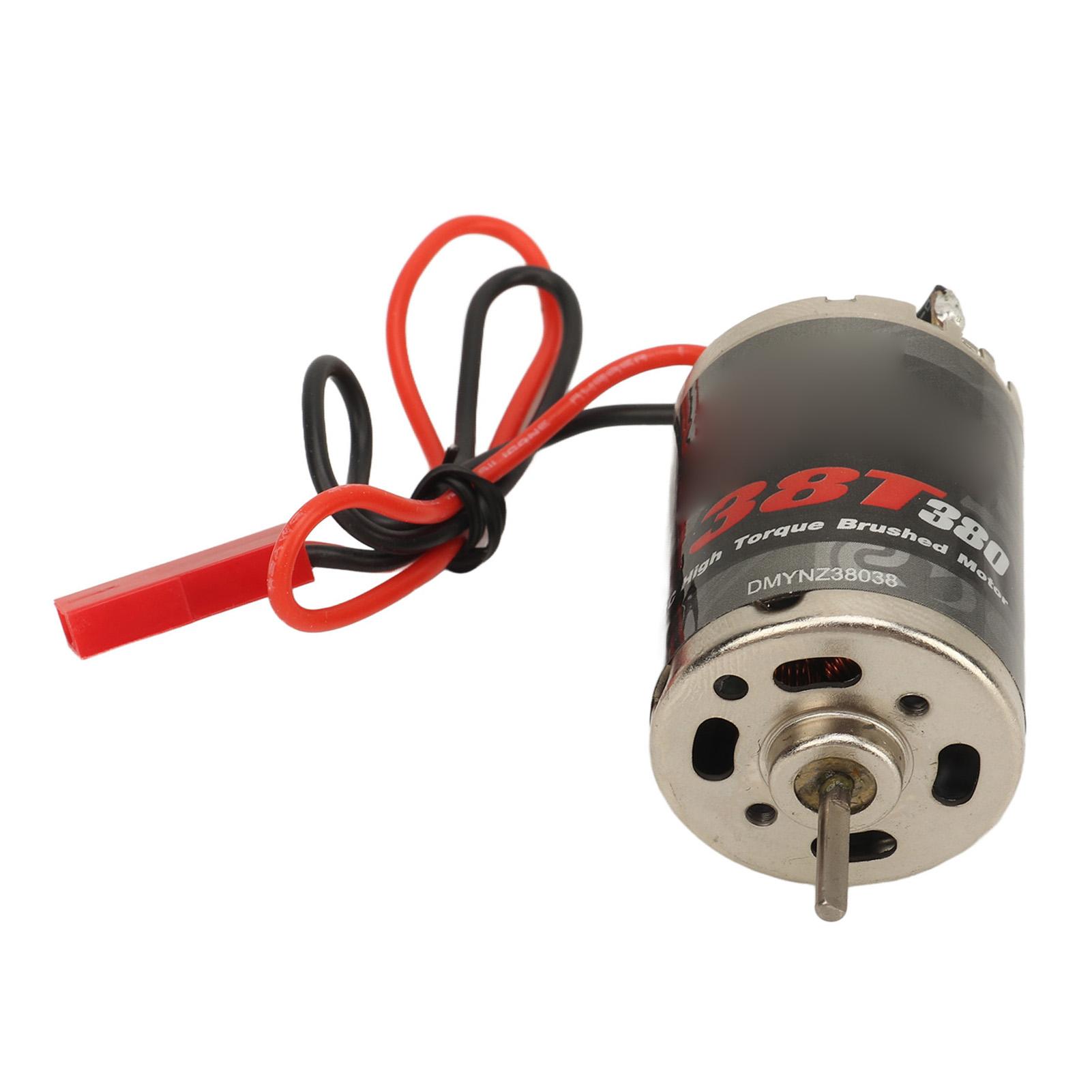 

38 Turn 380 Brushed Electric Motor High Torque Brushed Motor with JST Plug for 116 RC Car Ship
