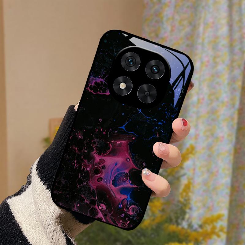 Pro Poco X5 / X6 / X7 Pouzdro Tvrdý PC Tvrzené Sklo Kryt Telefonu Pro Xiaomi Poco X7 Pro 5G Módní Luxusní Skleněné Ochranné Skořápky