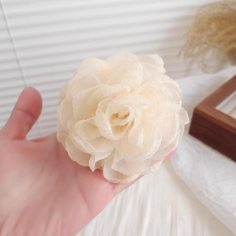 

Захватывающие заколки для волос в виде цветка розы для непринужденной женской прически пучок, заколки-акулы для волос и заколки для пучка бежевый