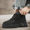 Outdoor Men Casual Sneakers Breathable Walking Hiking Shoes Quanlity Man Work Shoes Platform Ankle Boots High Top Sport Footwear