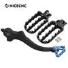 NICECNC Motorcycle Large Footrests Footpeg/Brake Pedal Brake Lever for KTM 690 SMC R 690 Enduro R 690 SMCR 2011-2018 2019-2025