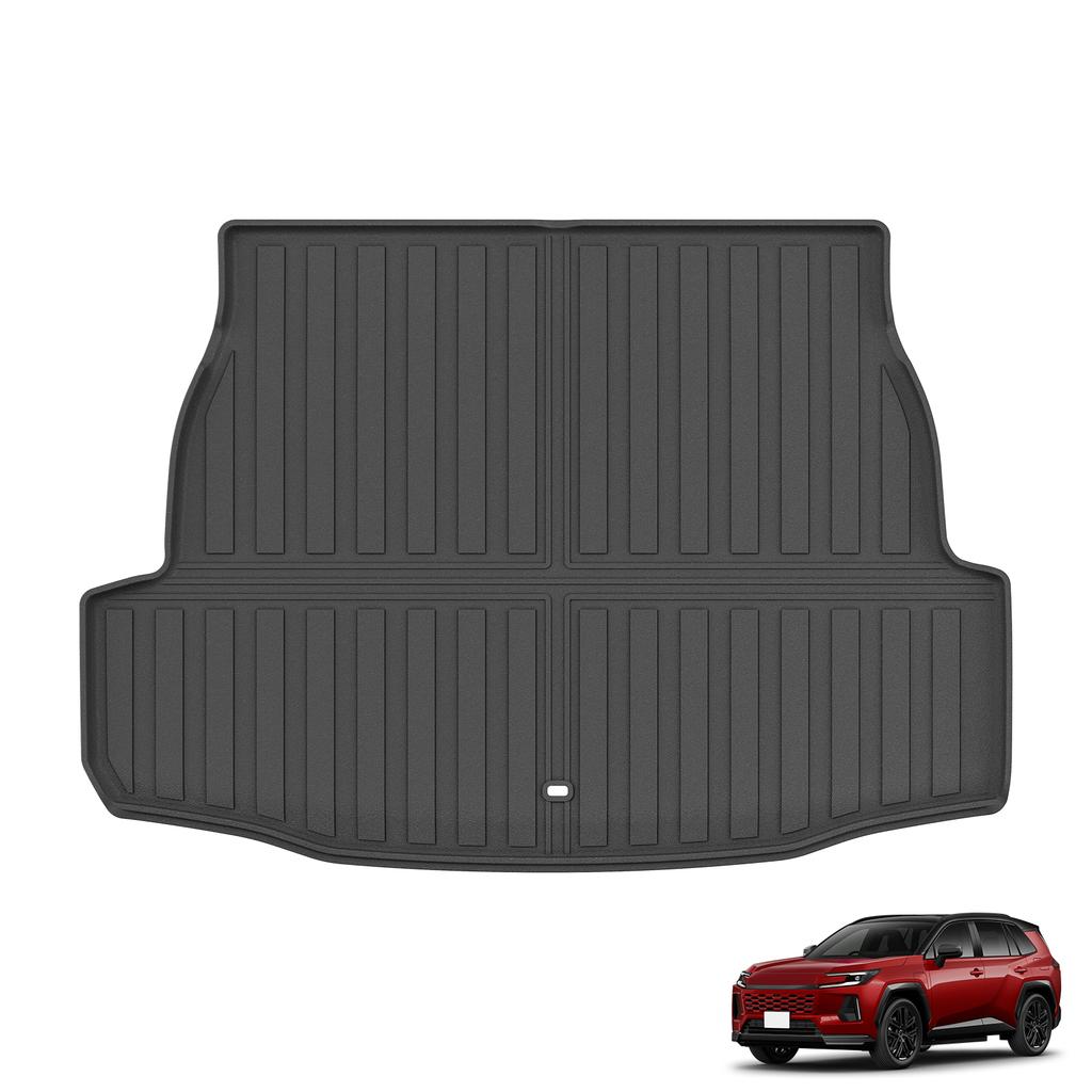 Smabee Right Drive for Toyota RAV4 Plug-in Hybrid PHEV RHD 2026 TPE Car All-Weather Floor Mats Trunk Pad Liner Accessories Black
