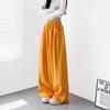 Black Sweatpants, Loose-Fitting Wide-Leg Pants for Women, Winter, for Chubby Girls, Lazy Style, Relaxed Fit, Fleece-Lined, Sporty Casual Pants