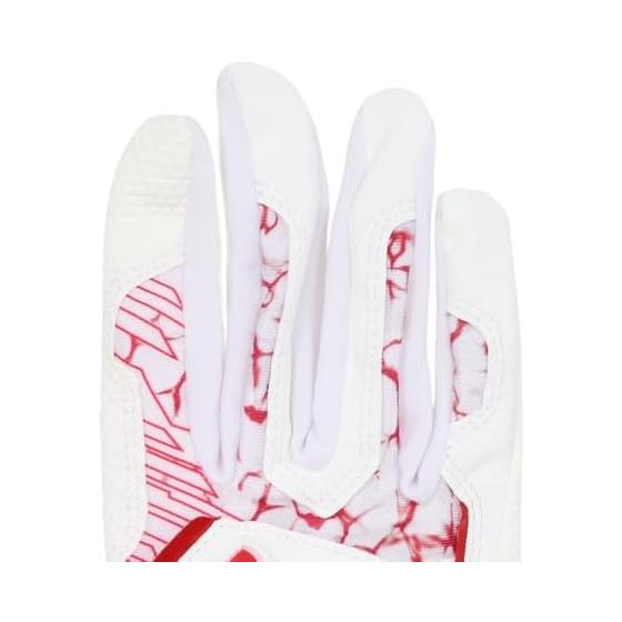 [Under Armor] UA CLEAN UP BATTING GLOVES 6001317(101) White Red M